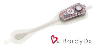 CAM Patch by Bardy Diagnostics - a cardiac patch monitor engineered to capture low amplitude, low frequency electrical signals that form the P-wave.