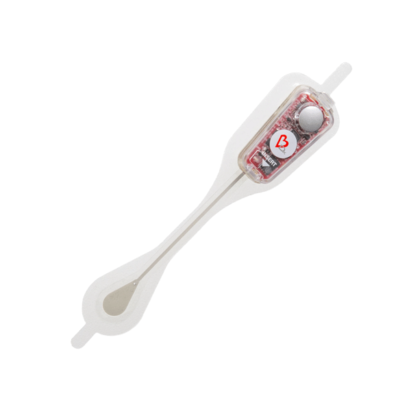 Bardy Diagnostics' Carnation Ambulatory Monitor (CAM) - a lightweight bandage-size cardiac patch to capture low frequency P-Wave for cardiologists and cardiac rhythm specialists to aid in arrhythmia diagnoses.
